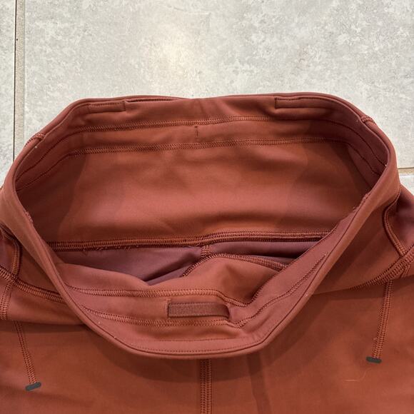 Lululemon Invigorate Mesh Ankle Mid Rise Tight 25” Orange Size 4 Stretch - Picture 3 of 10